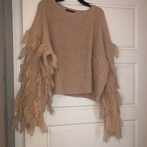 Fringe tassel sweater